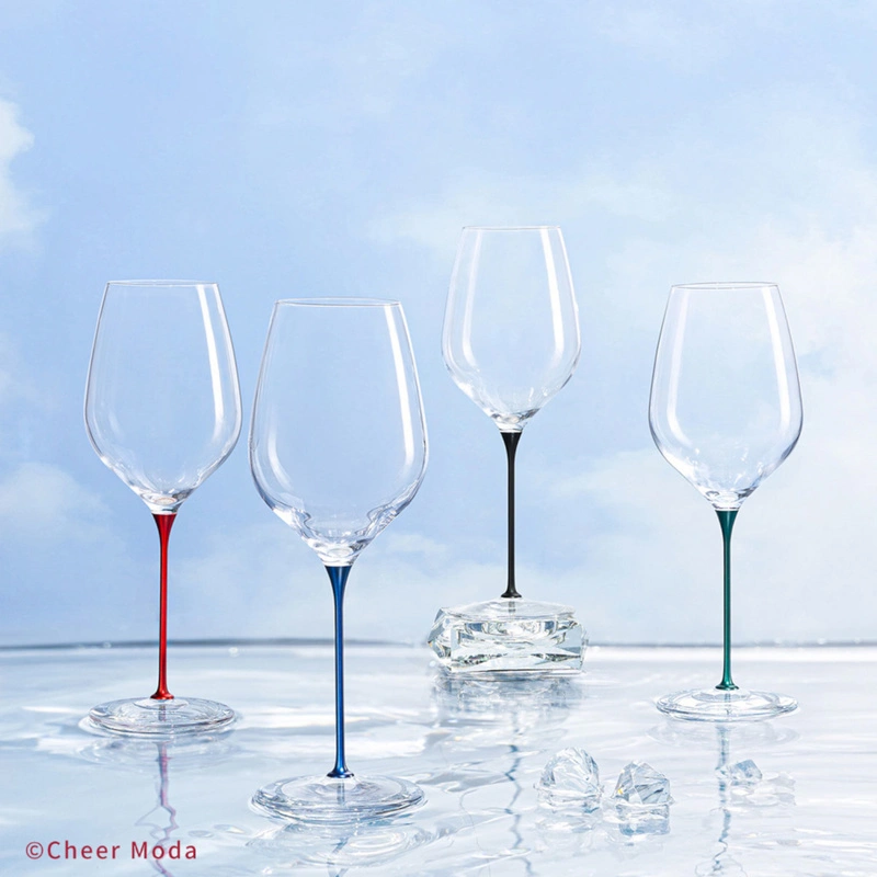 Cheer Moda - Kieliszek do wina Lava Glass niebieski