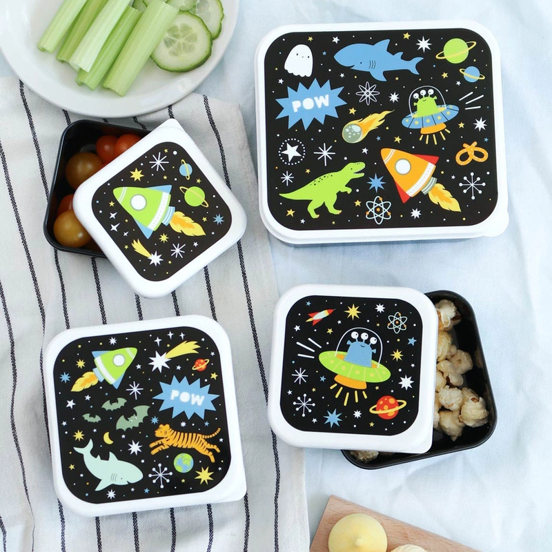 A Little Lovely Company - Lunchboxy dla dzieci GALAXY