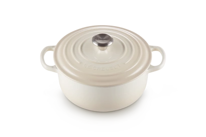 Le Creuset - brytfanna żeliwna emaliowana Signature okrągła 22 cm 3,3 l meringue