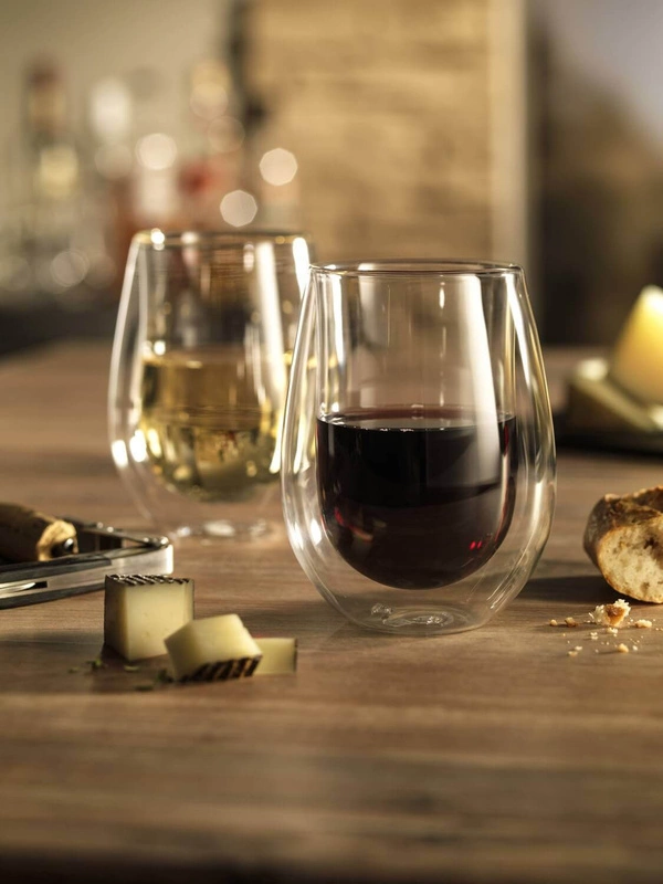 Zwilling - dwie szklanki z podwójnymi ściankami do czerwonego wina Sorrento 350 ml