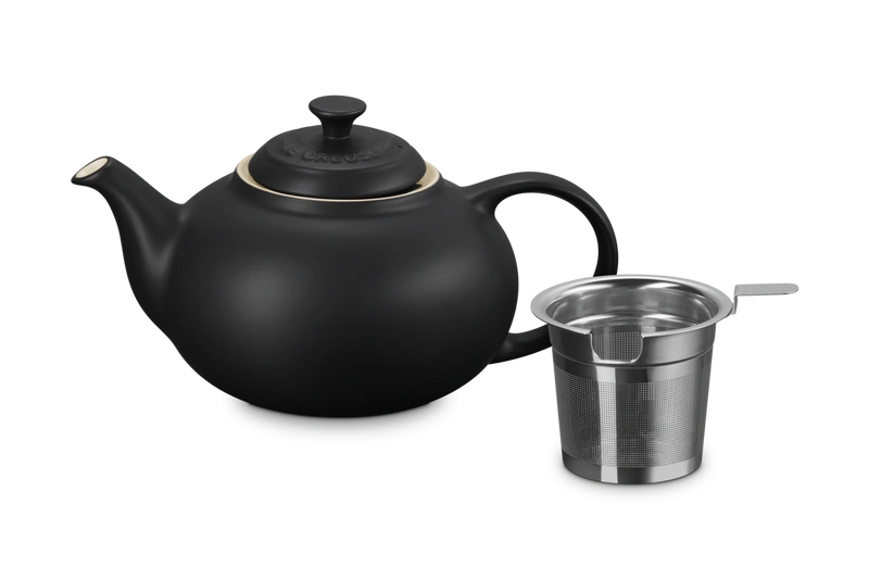Le Creuset dzbanek do herbaty czarny z zaparzaczem 1,3 l