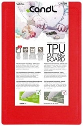 CandL - Mata kuchenna do krojenia 38x25 czerwona