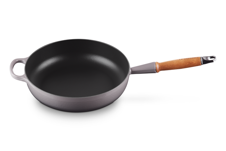 Le Creuset - głęboka patelnia żeliwna flint Sauté 28 cm