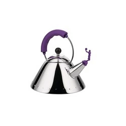 Alessi - czajnik z gwizdkiem, koszykarz, fioletowa rączka 9093