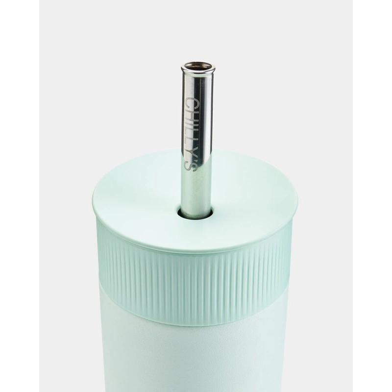 Chilly's Bottles - Termiczny kubek 2w1 ze słomką | 500ml | Miętowy