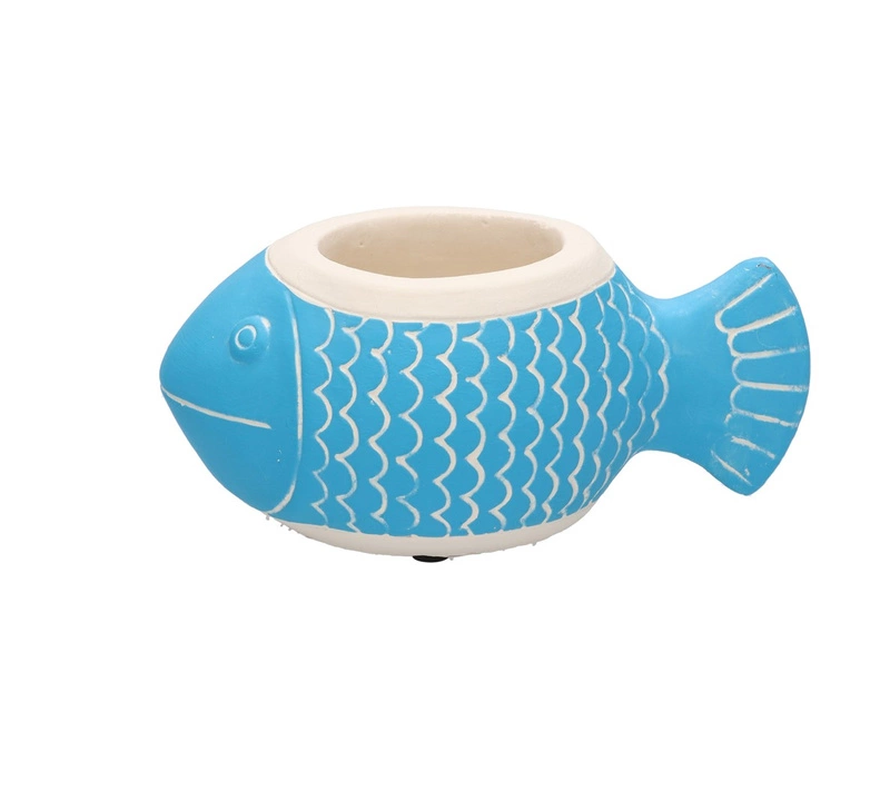 RITUALI DOMESTICI - MARECHIARO Doniczka ryba jasnoniebieski