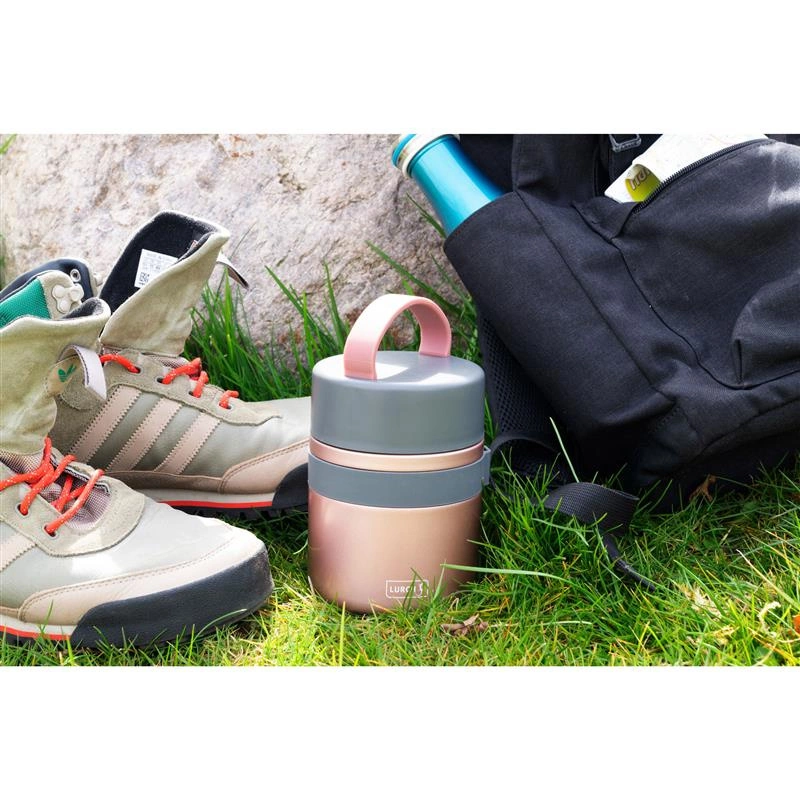 Lurch - pojemnik termiczny, śred. 10,5 x 18,5 cm, 0,5 l, różowe złoto Iso-Pot 2.0