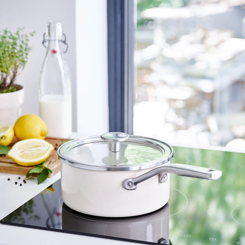 KitchenAid - Rondel emaliowany 1,3L 16 cm kremowy