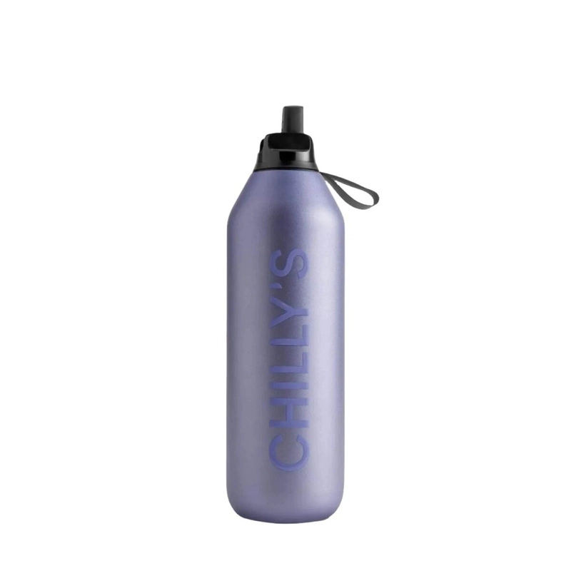 Chilly's Bottles - Butelka sportowa Chilly's | 1000 ml | Matowy metalik Lawenda