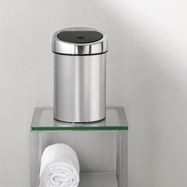 Brabantia - kosz na śmieci Touch Bin 3 L stal matowa