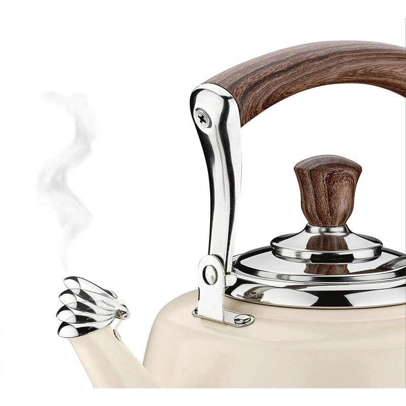 Cilio - czajnik stal nierdzewna kremowy Bianco