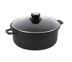 de Buyer - Garnek niski ze szklaną pokrywą Choc Extreme śr. 28 cm