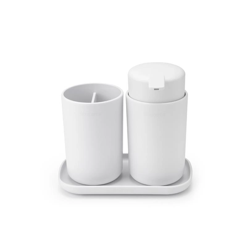 Brabantia - Zestaw akcesoriów łazienkowych 3 szt. ReNew biały