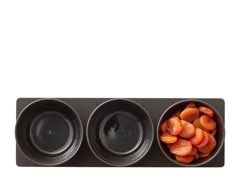 Bitz - Zestaw miseczek z podstawką 4szt. Galaxy Black