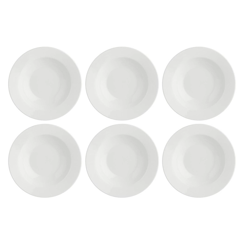 La Porcellana Bianca - zestaw 6 talerzy do zupy z rantem 23 cm Essenziale