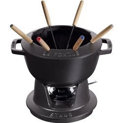 Staub - zestaw do fondue 20 cm, czarny