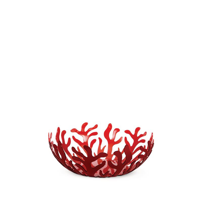 Alessi - kosz na owoce, czerwony; 29 cm MEDITERRANEO