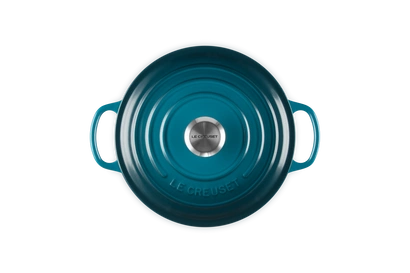 Le Creuset - garnek żeliwny Signature 20 cm 2,4 l deep teal