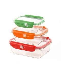 Mastrad - Zestaw pojemników szklanych Smart 3szt.