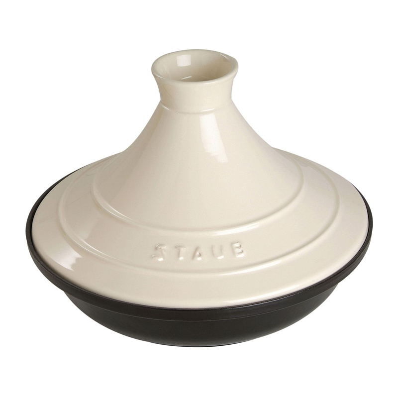 Staub -  Tajine żeliwno ceramiczne kremowe 28 cm