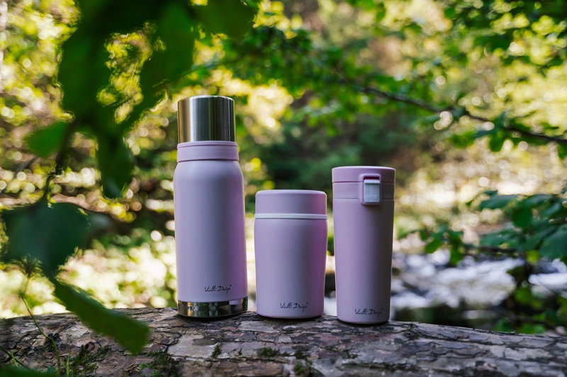 Vialli Design - Kubek termiczny 400ml FUORI różowy