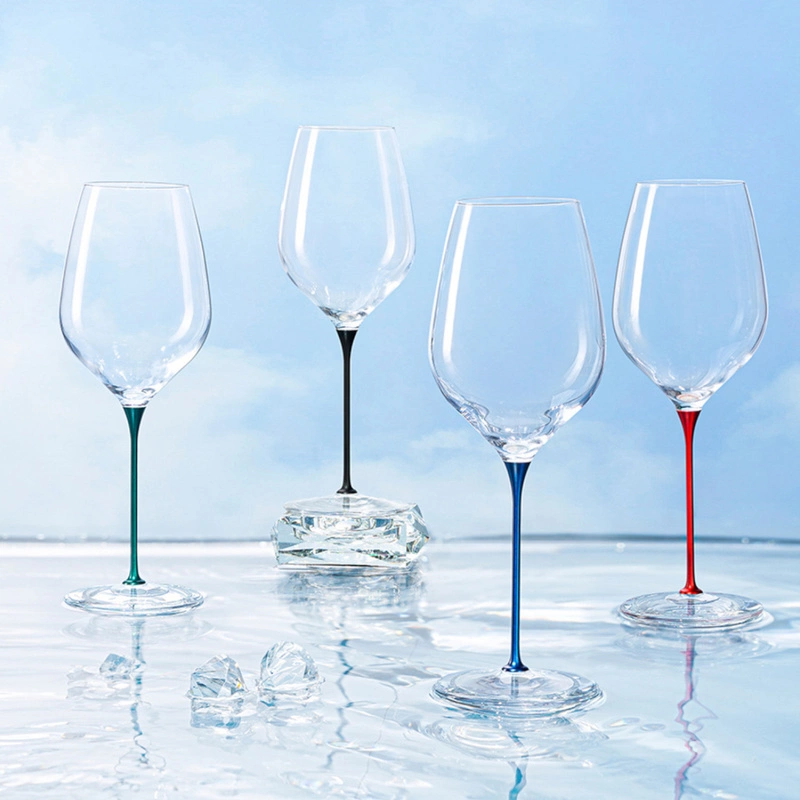 Cheer Moda - Kieliszek do wina Lava Glass niebieski