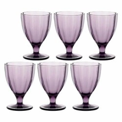 Rose&Tulipani - zestaw 6 kieliszków 300 ml ametystowy Amami