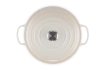 Le Creuset - garnek żeliwny emaliowany Signature 28 cm 6,7 l meringue
