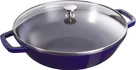 Staub -  żeliwny wok niebieski 30 cm