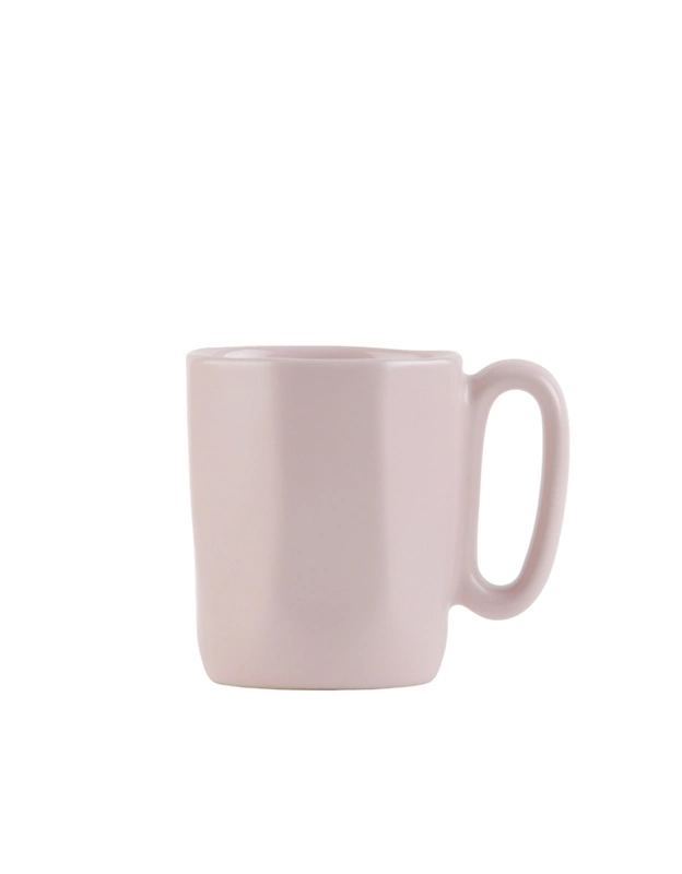 Vialli Design - Dwa kubki ceramiczne z uszkiem 80 ml Fuori różowe