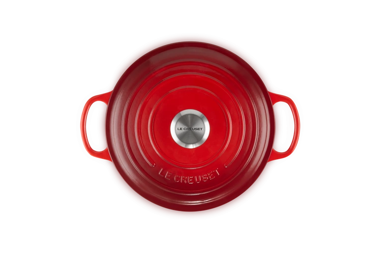 Le Creuset - garnek żeliwny Gourmet 24 cm 3,1 l wiśniowy