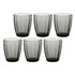 Rose&Tulipani - zestaw 6 szklanek 320 ml szary Amami