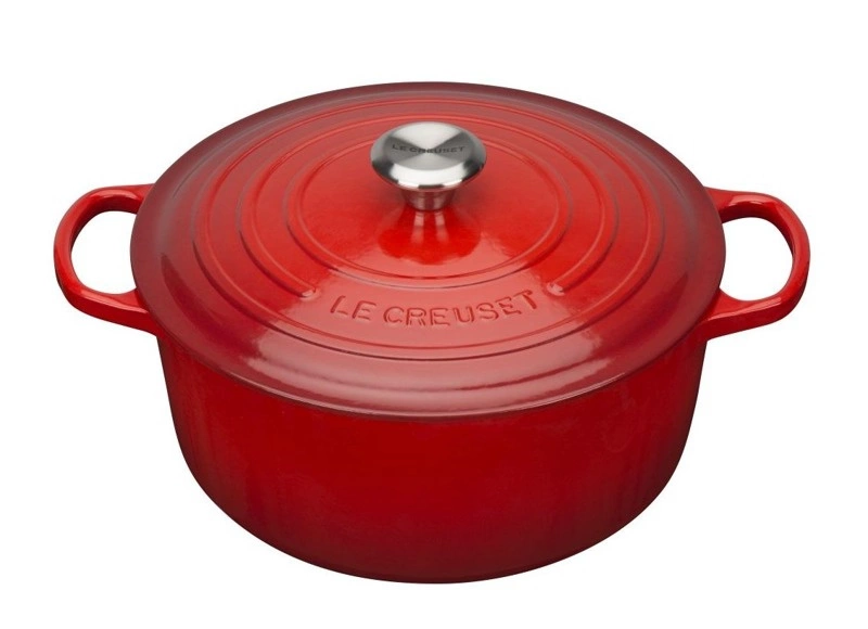 Le Creuset - brytfanna żeliwna emaliowana Signature okrągła 18 cm 1,8 l wiśniowa