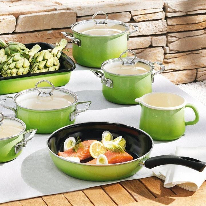 Riess - Garnek niski z pokrywą 1,0l 16cm Smaragd