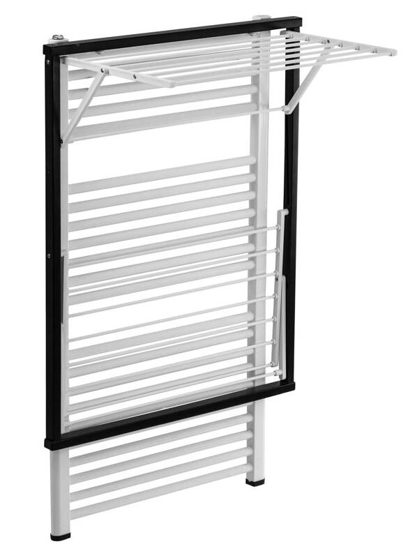 ARREDAMENTI - KLAUS Suszarka na pranie na kaloryfer - 89 x 68 cm, Czarny