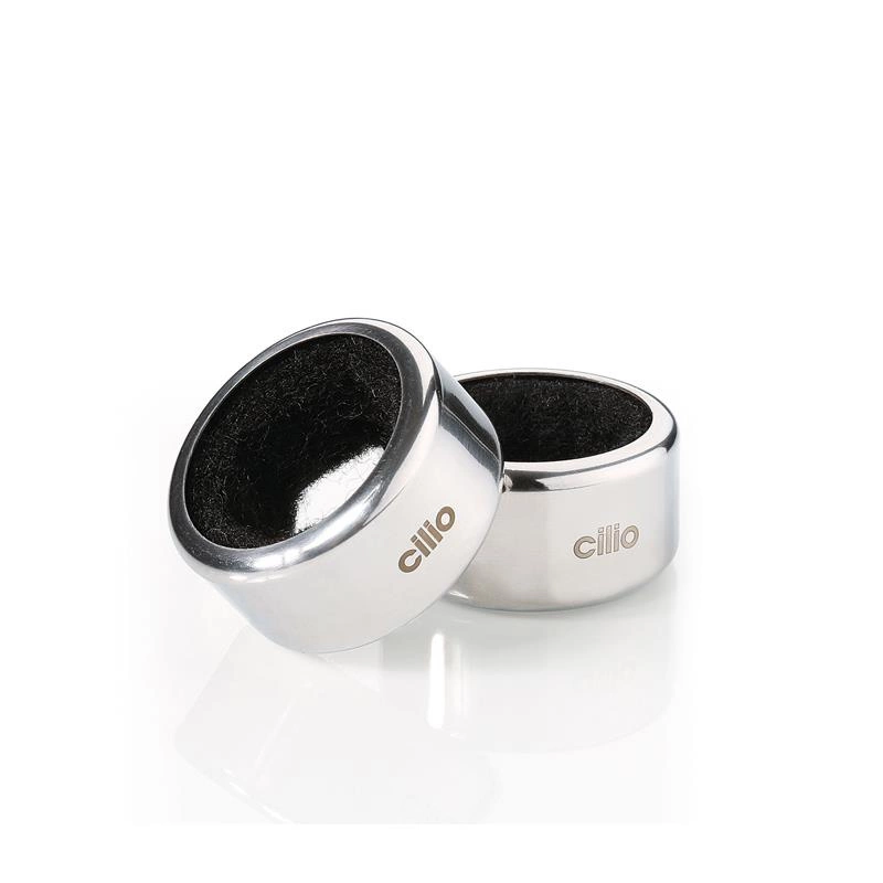 Cilio - kołnierze na butelkę, 2 szt., stal nierdzewna, śred. 4 x 2 cm