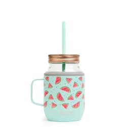 Asobu - Kubek ze słomką MOONSHINE TEAL, 540ml