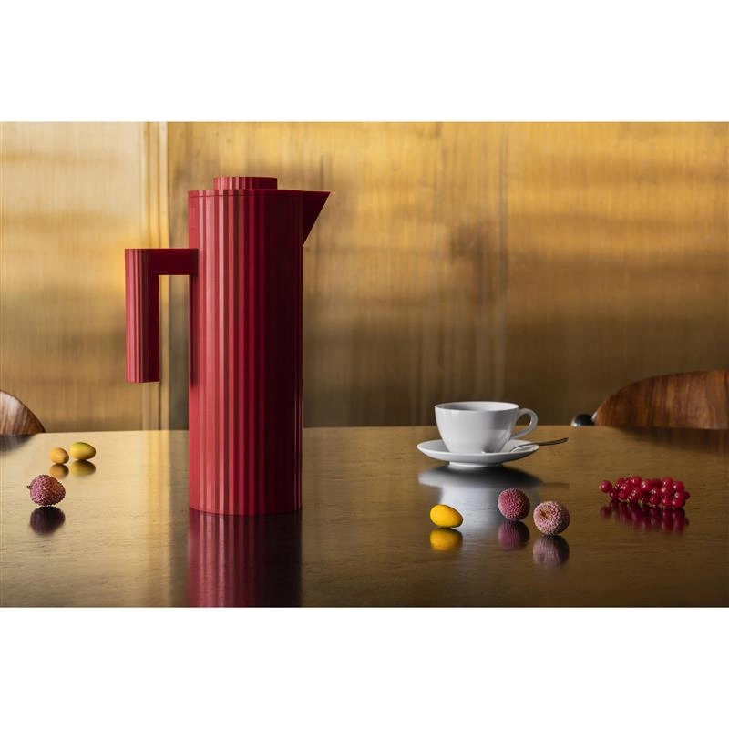 Alessi - termos, czerwony Plisse