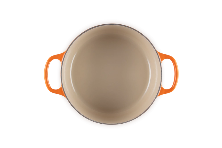 Le Creuset - brytfanna żeliwna emaliowana Signature okrągła 22 cm 3,3 l płomienna