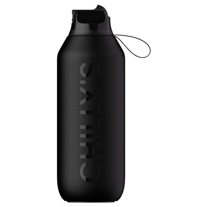 Chilly's Bottles - Butelka sportowa Chilly's 500 ml Czarny Series 2 Sport