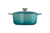 Le Creuset brytfanna żeliwna emaliowana Signature okrągła 26 cm 5,3l bleu riviera