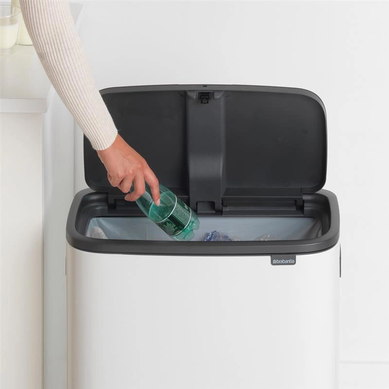 Brabantia - Kosz na śmieci Touch Bin Bo 60l biały