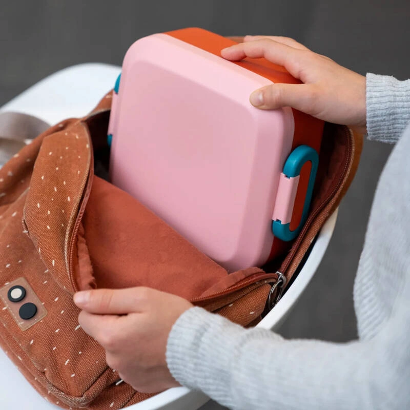 Amuse - Lunchbox z przegródkami Rikko Poppy Flamingo