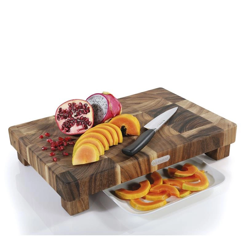 Zassenhaus - blok do krojenia typu end grain, drewno akacji, 45 x 30 x 8,5 cm