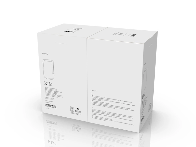 Zone Denmark - Pojemnik ścienny na papier toaletowy Rim White