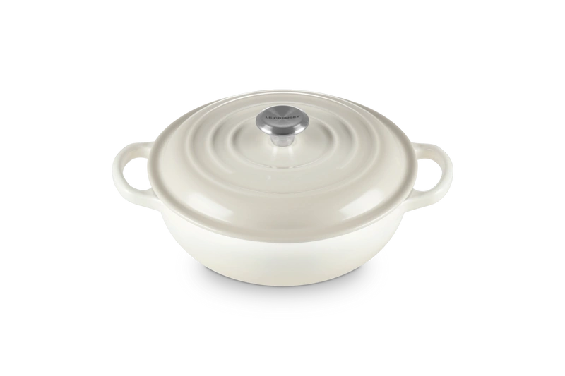 Le Creuset - garnek żeliwny do gulaszu 2,2 l 22 cm meringue