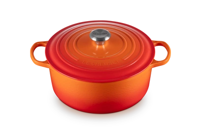 Le Creuset - garnek żeliwny emaliowany Signature 28 cm 6,7 l płomienny