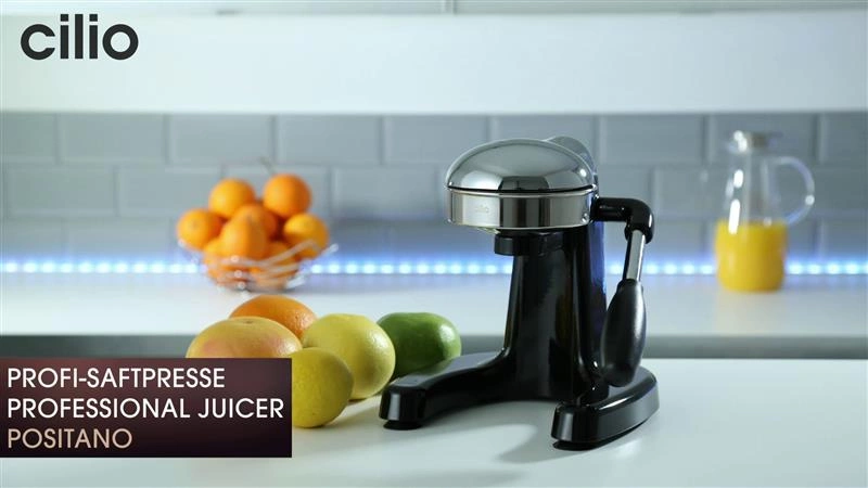 Cilio - wyciskacz do cytrusów, 25 x 23 x 23 cm, czerwony Positano