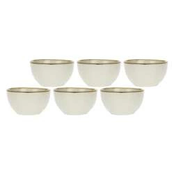 Rose&Tulipani - zestaw 6 misek na owoce 11 cm Concerto Avorio