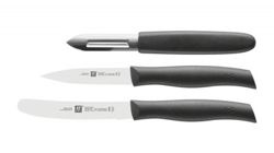 Zwilling - zestaw 3 cz.nożyki kuchenne i obierak Twin